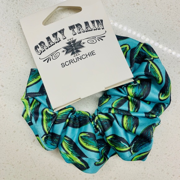 Cactus print and Aztec print Scrunchies - Picture 3 of 3